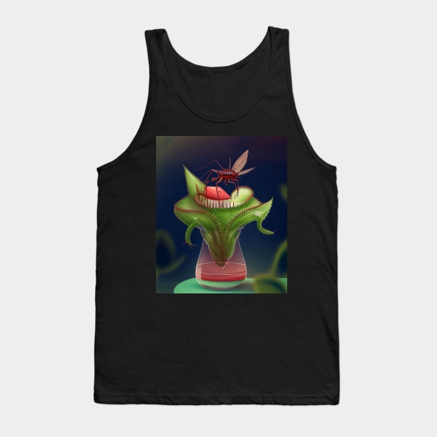 Funny Graphic Venus flytrap Gift Art Cool Bug Catching Plant Tank Top by Venus Fly Trap Shirts